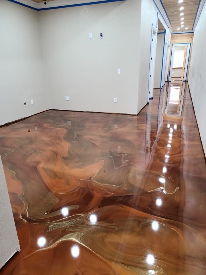 Epoxy floor detail