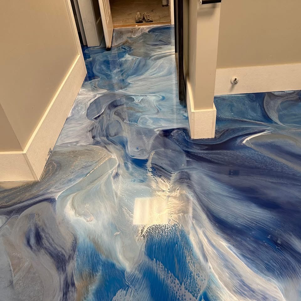 Epoxy installation close-up