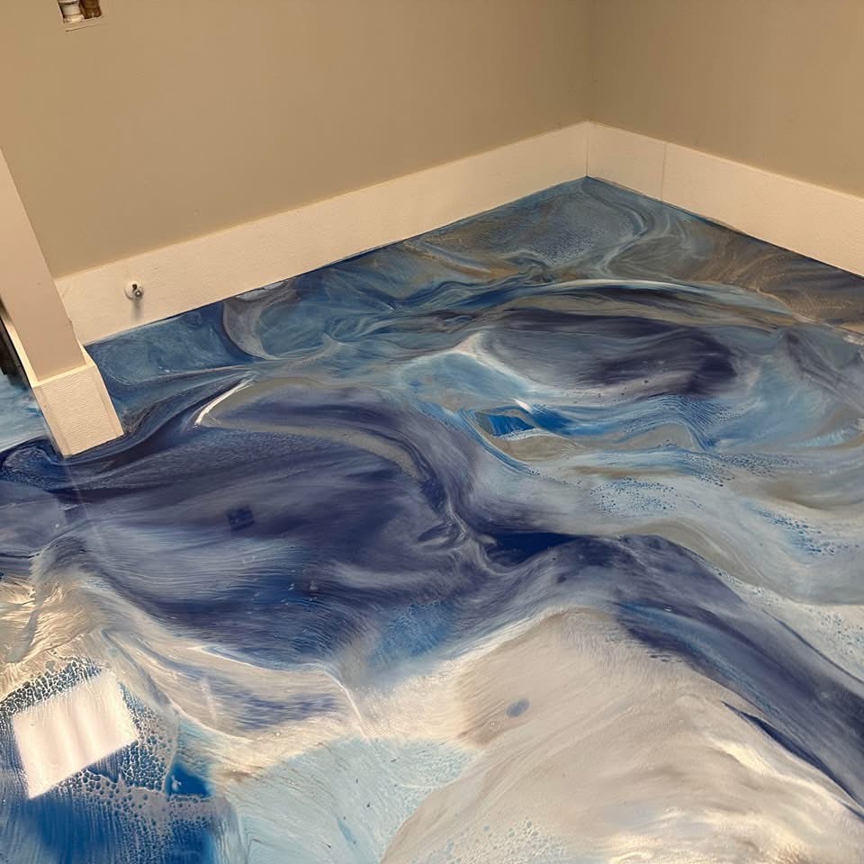 Epoxy flooring transformation
