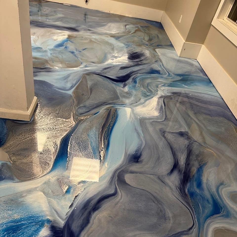 Epoxy floor detail