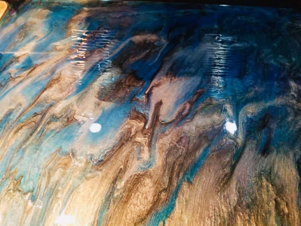 Custom epoxy countertop design
